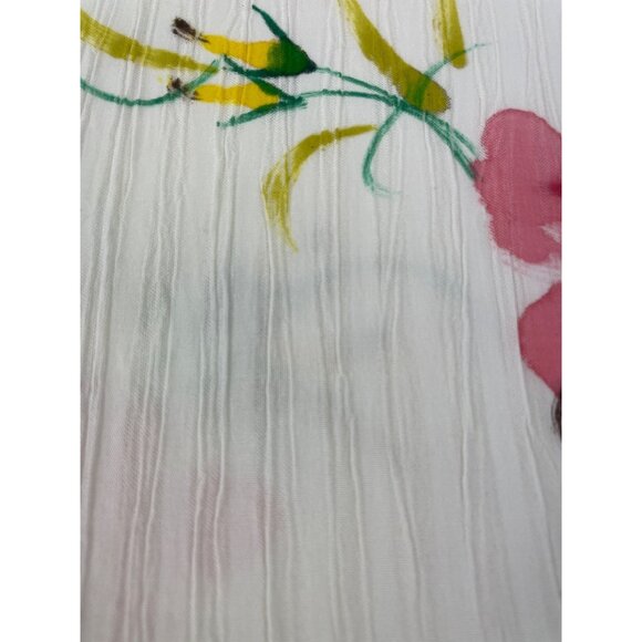 Pink Floral Design Light Scarf Wrap Shawl Pashmina - Picture 11 of 11